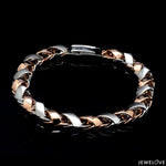 Load image into Gallery viewer, Heavy Platinum &amp; Gold Bracelet for Men JL PTB 641-RG
