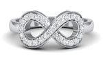 Load image into Gallery viewer, Infinity of Love Platinum Diamond Ring for Women JL PT 458
