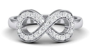 Infinity of Love Platinum Diamond Ring for Women JL PT 458