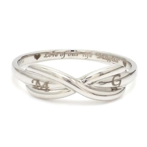 Infinity Plain Platinum Ring for Men JL PT 459