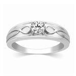 Load image into Gallery viewer, Infinity Solitaire Ring for Men in Platinum JL PT 444
