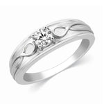 Load image into Gallery viewer, Infinity Solitaire Ring for Men in Platinum JL PT 444
