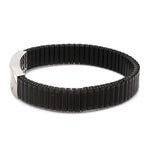 Load image into Gallery viewer, Jaguar Platinum Black Band Bracelet for Men - Flexible JL PTB 1208
