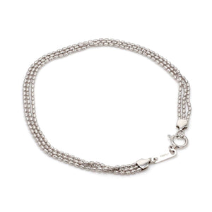 Japanese 3 Line Platinum Bracelet for Women JL PTB 664