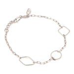 Load image into Gallery viewer, Japanese 3 Shape Links Platinum Bracelet for Women JL PTB 1157
