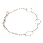 Load image into Gallery viewer, Japanese 3 Shape Links Platinum Bracelet for Women JL PTB 1157
