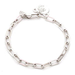 Load image into Gallery viewer, Japanese 4mm Links Platinum Bracelet for Women JL PTB 1161
