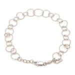 Load image into Gallery viewer, Japanese Circle Links Platinum Bracelet for Women JL PTB 1155
