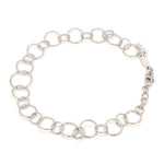 Load image into Gallery viewer, Japanese Circle Links Platinum Bracelet for Women JL PTB 1155
