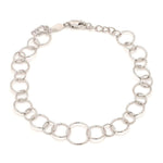 Load image into Gallery viewer, Japanese Circle Links Platinum Bracelet for Women JL PTB 1155
