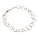 Load image into Gallery viewer, Japanese Circle Links Platinum Bracelet for Women JL PTB 1155
