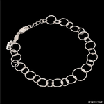 Load image into Gallery viewer, Japanese Circle Links Platinum Bracelet for Women JL PTB 1155
