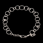 Load image into Gallery viewer, Japanese Circle Links Platinum Bracelet for Women JL PTB 1155
