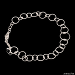 Load image into Gallery viewer, Japanese Circle Links Platinum Bracelet for Women JL PTB 1155
