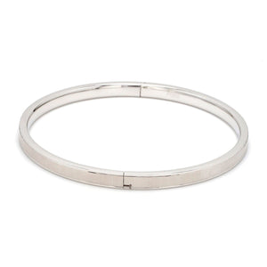 Japanese Openable Platinum Bangle with Centre Matte Finish JL PTB 636