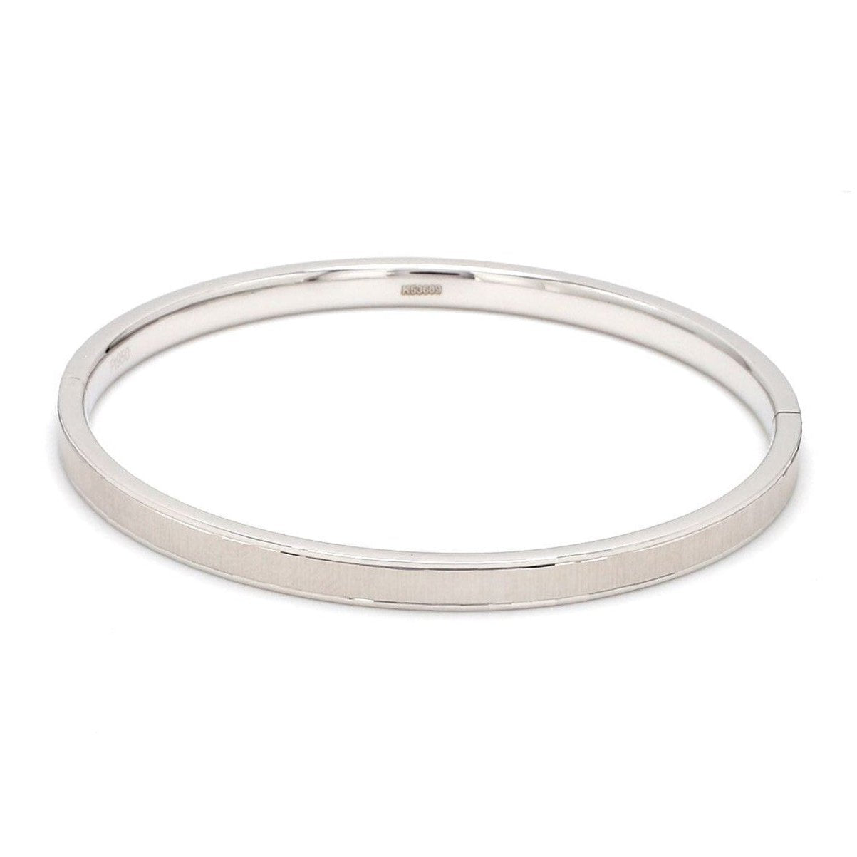 Japanese Openable Platinum Bangle with Centre Matte Finish JL PTB 636