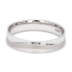 Load image into Gallery viewer, Japanese Plain Platinum Couple Rings with a Matte Finish Wave JL PT 610
