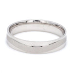 Load image into Gallery viewer, Japanese Plain Platinum Couple Rings with a Matte Finish Wave JL PT 610
