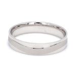 Load image into Gallery viewer, Japanese Plain Platinum Couple Rings with a Matte Finish Wave JL PT 610
