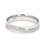 Load image into Gallery viewer, Japanese Plain Platinum Couple Rings with a Matte Finish Wave JL PT 610
