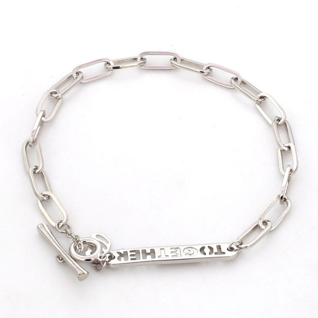 Japanese Platinum 4 mm Links Bracelet for Women JL PTB 1158