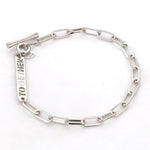 Load image into Gallery viewer, Japanese Platinum 4 mm Links Bracelet for Women JL PTB 1158
