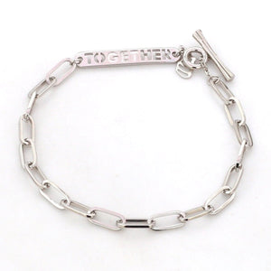 Japanese Platinum 4 mm Links Bracelet for Women JL PTB 1158