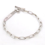 Load image into Gallery viewer, Japanese Platinum 4 mm Links Bracelet for Women JL PTB 1158
