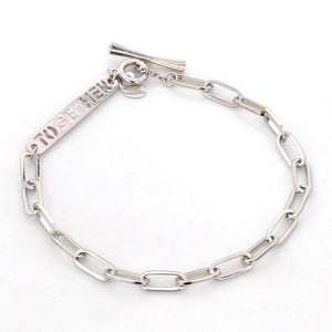 Japanese Platinum 4 mm Links Bracelet for Women JL PTB 1158