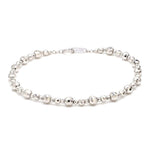 Load image into Gallery viewer, Japanese Platinum Bracelet Diamond Cut Balls Bracelet for Women JL PTB 1074
