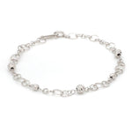 Load image into Gallery viewer, Japanese Platinum Bracelet with Diamond Cut Balls  for Women JL PTB 1068
