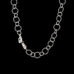 Load image into Gallery viewer, Japanese Platinum Circle Links Necklace Chain for Women JL PT CH 1155
