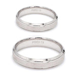 Load image into Gallery viewer, Japanese Platinum Couple Rings with Rainbow Finish JL PT 605
