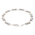 Load image into Gallery viewer, Japanese Platinum Light Weight Bracelet with Diamond Cut Balls  for Women JL PTB 1067
