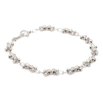 Load image into Gallery viewer, Japanese Platinum Light Weight Bracelet with Diamond Cut Balls  for Women JL PTB 1067
