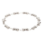 Load image into Gallery viewer, Japanese Platinum Light Weight Bracelet with Diamond Cut Balls  for Women JL PTB 1067
