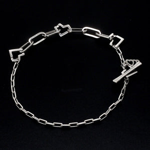 Japanese Platinum Links Heart Bracelet for Women JL PTB 1160