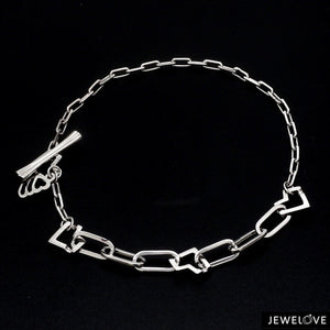 Japanese Platinum Links Heart Bracelet for Women JL PTB 1160