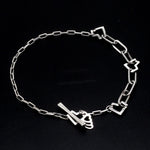 Load image into Gallery viewer, Japanese Platinum Links Heart Bracelet for Women JL PTB 1160
