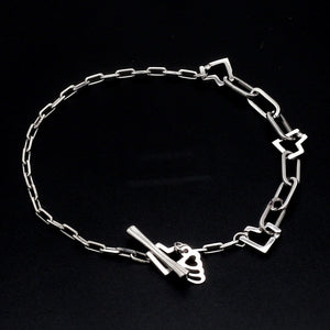 Japanese Platinum Links Heart Bracelet for Women JL PTB 1160