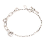 Load image into Gallery viewer, Japanese Platinum Links Heart Bracelet for Women JL PTB 1160
