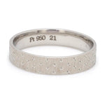 Load image into Gallery viewer, Japanese Platinum Love Bands with Dotted Texture JL PT 923
