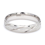 Load image into Gallery viewer, Japanese Platinum Love Bands with Slanting Grooves JL PT 608
