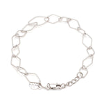 Load image into Gallery viewer, Japanese Platinum Rhombus Links Bracelet for Women JL PTB 1166
