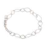 Load image into Gallery viewer, Japanese Platinum Rhombus Links Bracelet for Women JL PTB 1166
