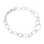 Load image into Gallery viewer, Japanese Platinum Rhombus Links Bracelet for Women JL PTB 1166
