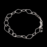 Load image into Gallery viewer, Japanese Platinum Rhombus Links Bracelet for Women JL PTB 1166
