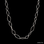 Load image into Gallery viewer, Japanese Platinum Rhombus Links Necklace Chain for Women JL PT CH 1166
