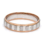 Load image into Gallery viewer, Japanese Platinum &amp; Rose Gold Couple Rings with Square Blocks JL PT 602
