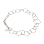 Load image into Gallery viewer, Japanese Platinum Square Links Bracelet for Women JL PTB 1167
